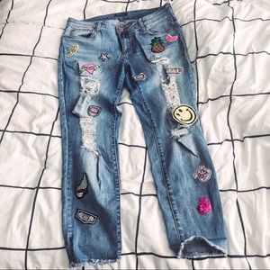 Kiss My Patch Boyfriend Jeans